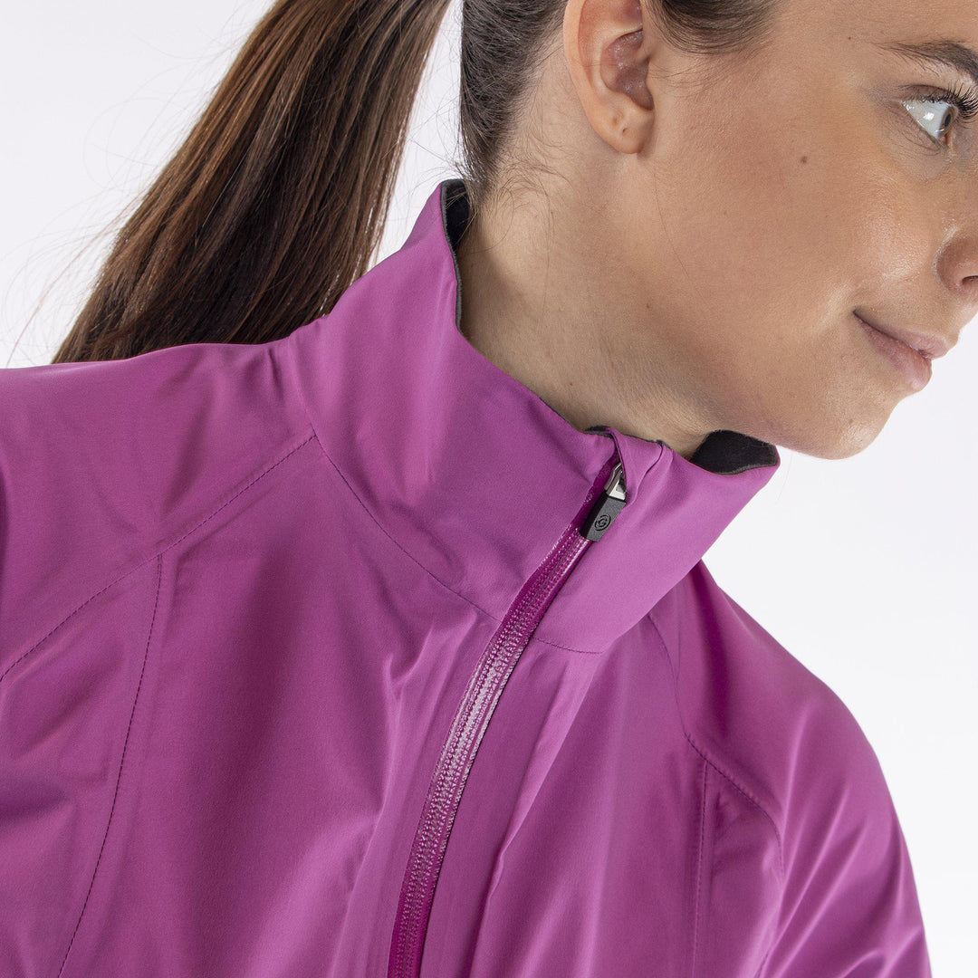 Adele is a Waterproof golf jacket for Women in the color Amazing Pink(3)