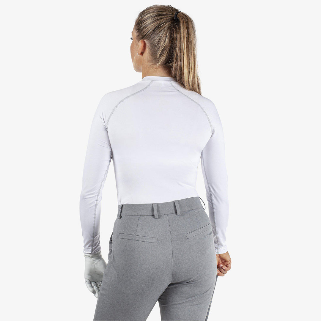 Ella is a UV protection golf top for Women in the color White(4)