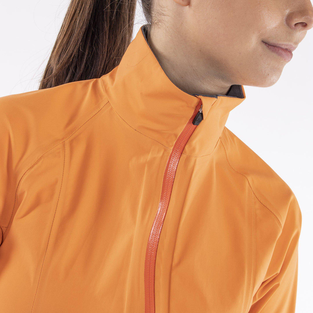 Adele is a Waterproof golf jacket for Women in the color Imaginary Pink(2)