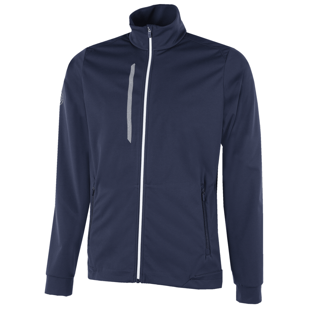Lyle is a Windproof and water repellent golf jacket for Men in the color Navy(0)