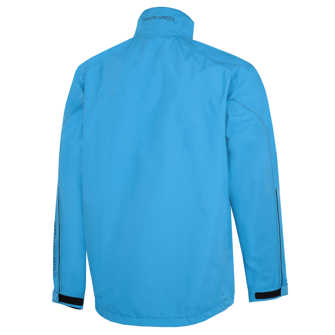 Alec is a Waterproof golf jacket for Men in the color Fantastic Blue(2)