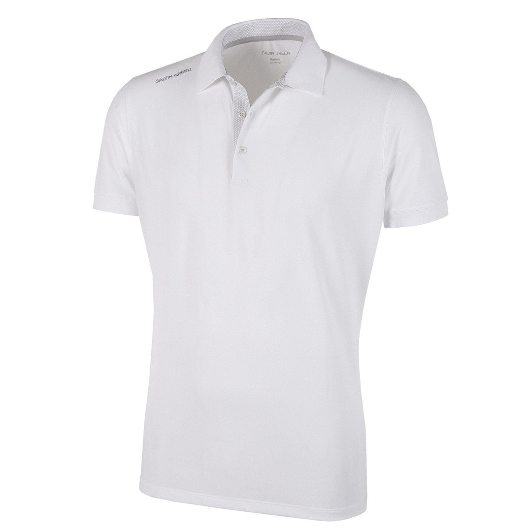 Max is a Breathable short sleeve golf shirt for Men in the color White(0)