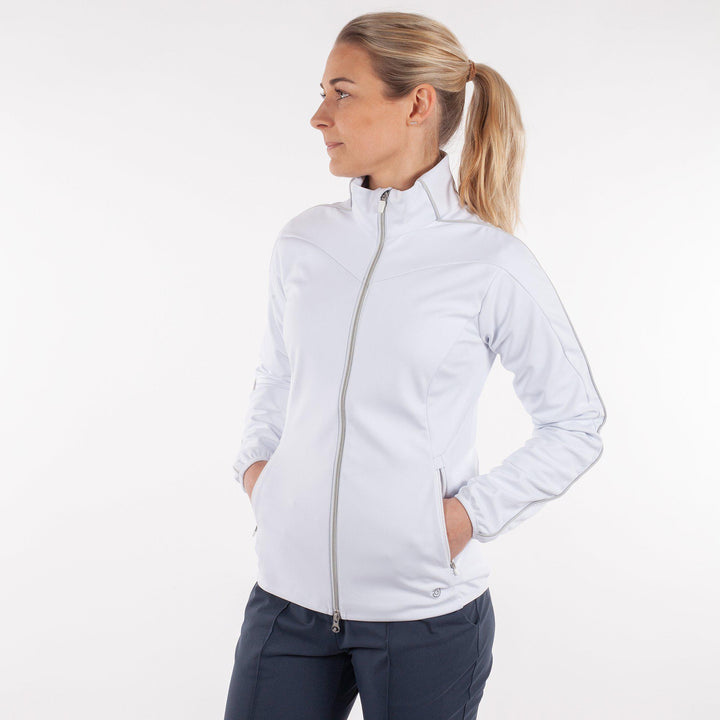 Leslie is a Windproof and water repellent golf jacket for Women in the color White(1)