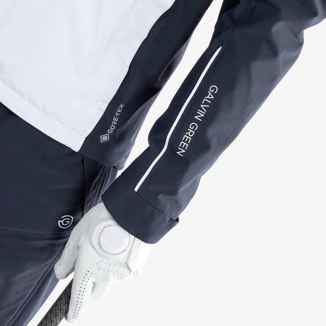 Albert is a Waterproof golf jacket for Men in the color Navy/White(5)