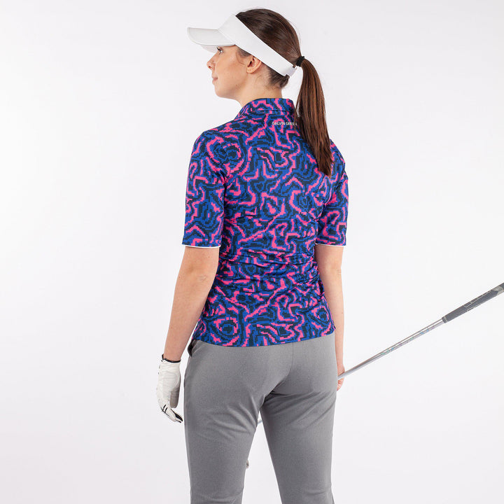 Marissa is a Breathable short sleeve golf shirt for Women in the color Blue(7)