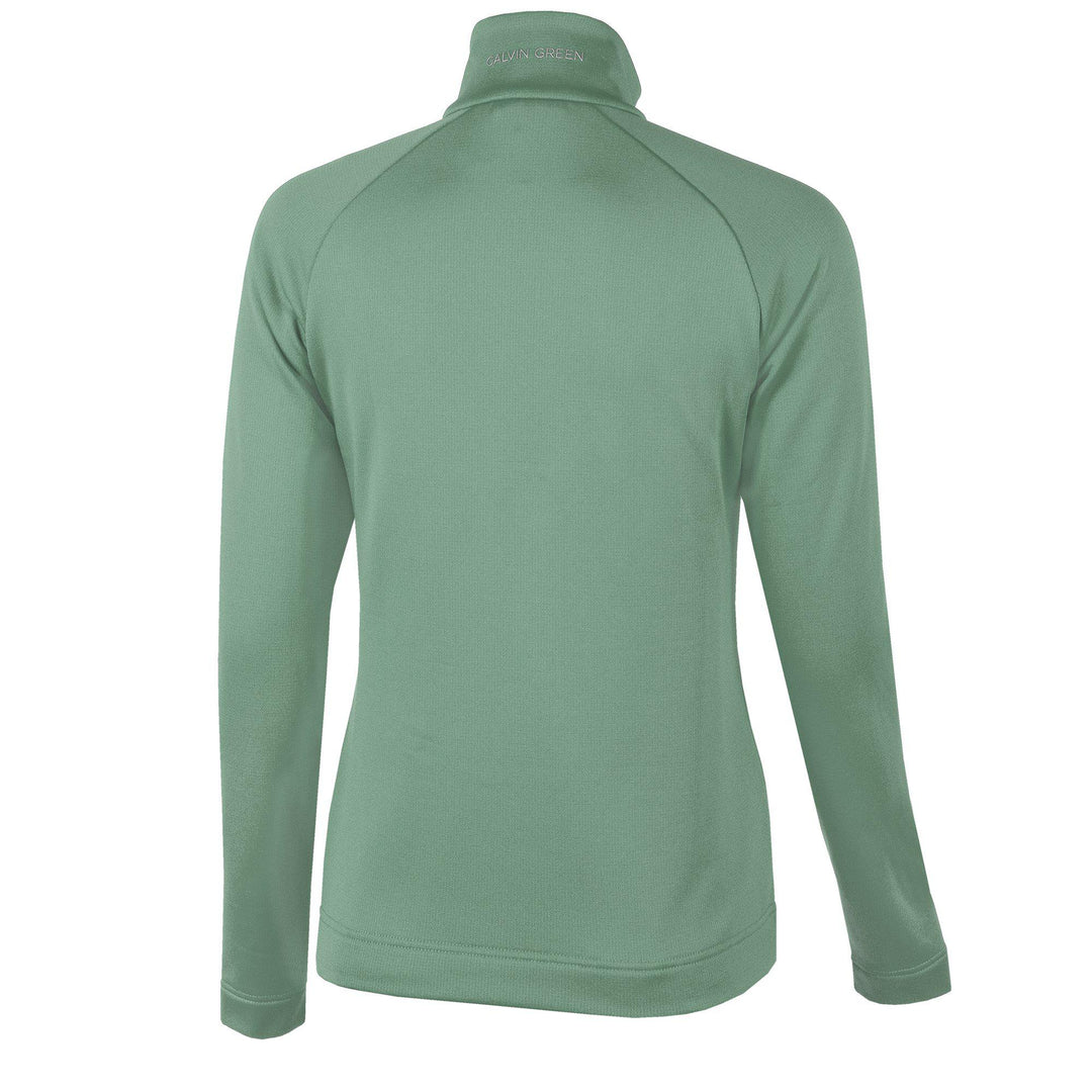 Dolly Upcycled is a Insulating golf mid layer for Women in the color Golf Green(2)