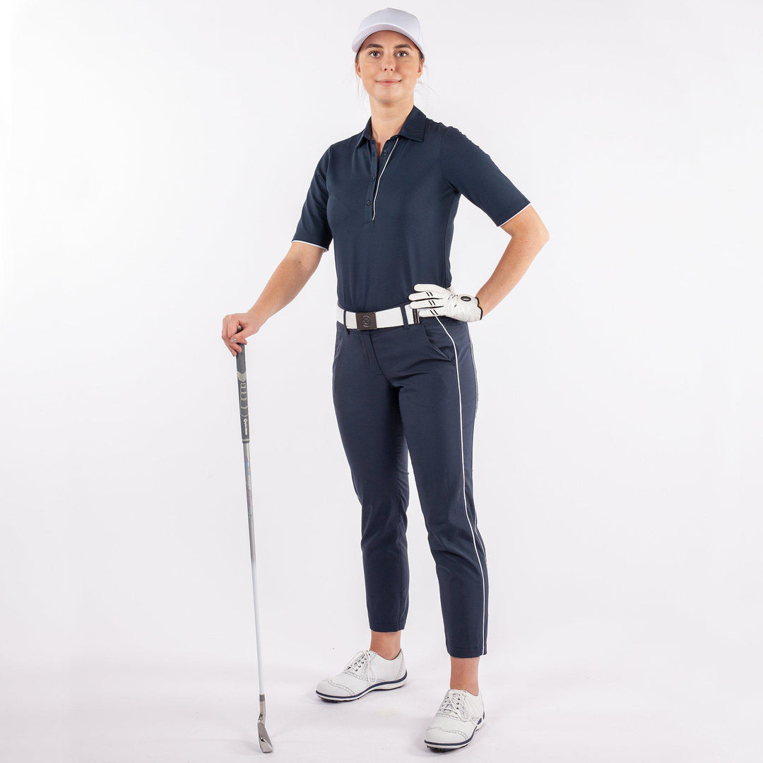 Marissa is a Breathable short sleeve golf shirt for Women in the color Navy(5)
