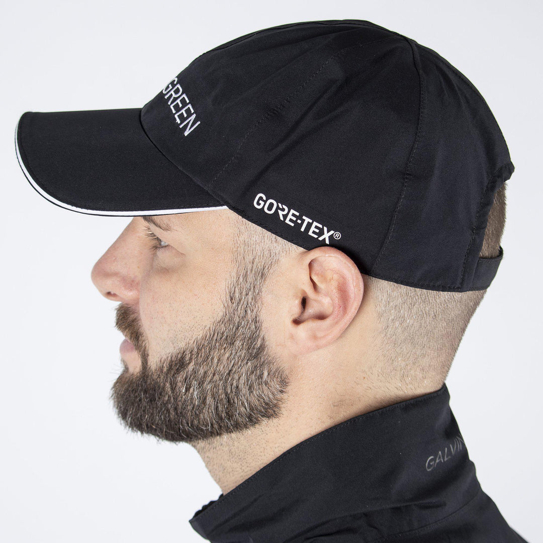 Axiom is a Waterproof golf cap in the color Black(3)