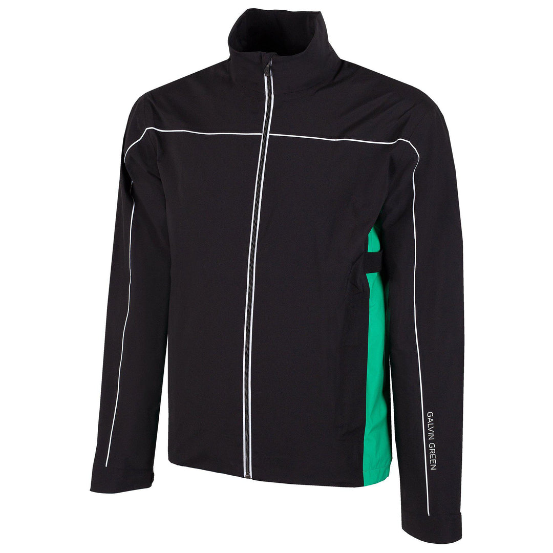 Ace is a Waterproof golf jacket for Men in the color Fantastic Black(0)