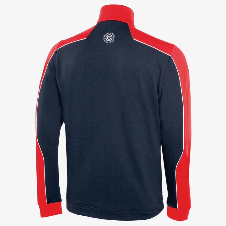 Dave is a Insulating golf mid layer for Men in the color Navy/Red(6)