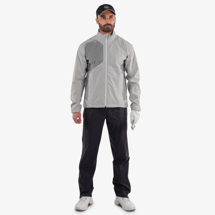 Ames is a Waterproof golf jacket for Men in the color Cool Grey/Sharkskin(2)