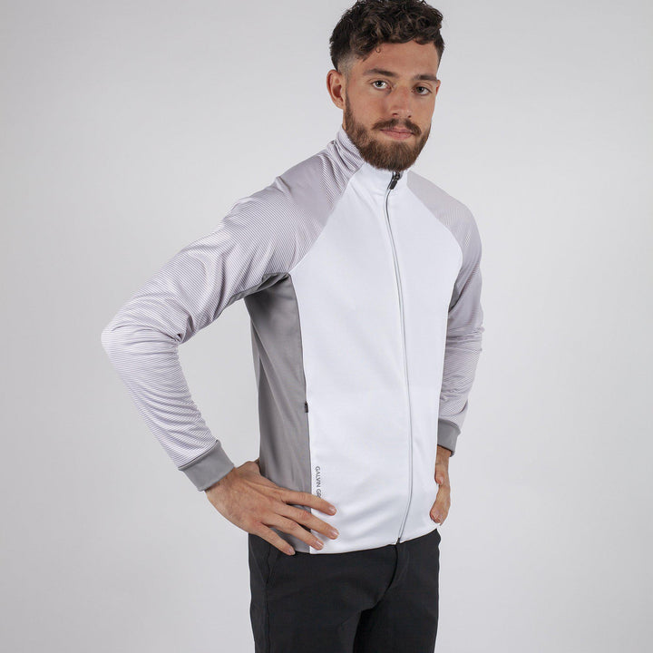 Dominic is a Insulating mid golf layer for Men in the color White(1)