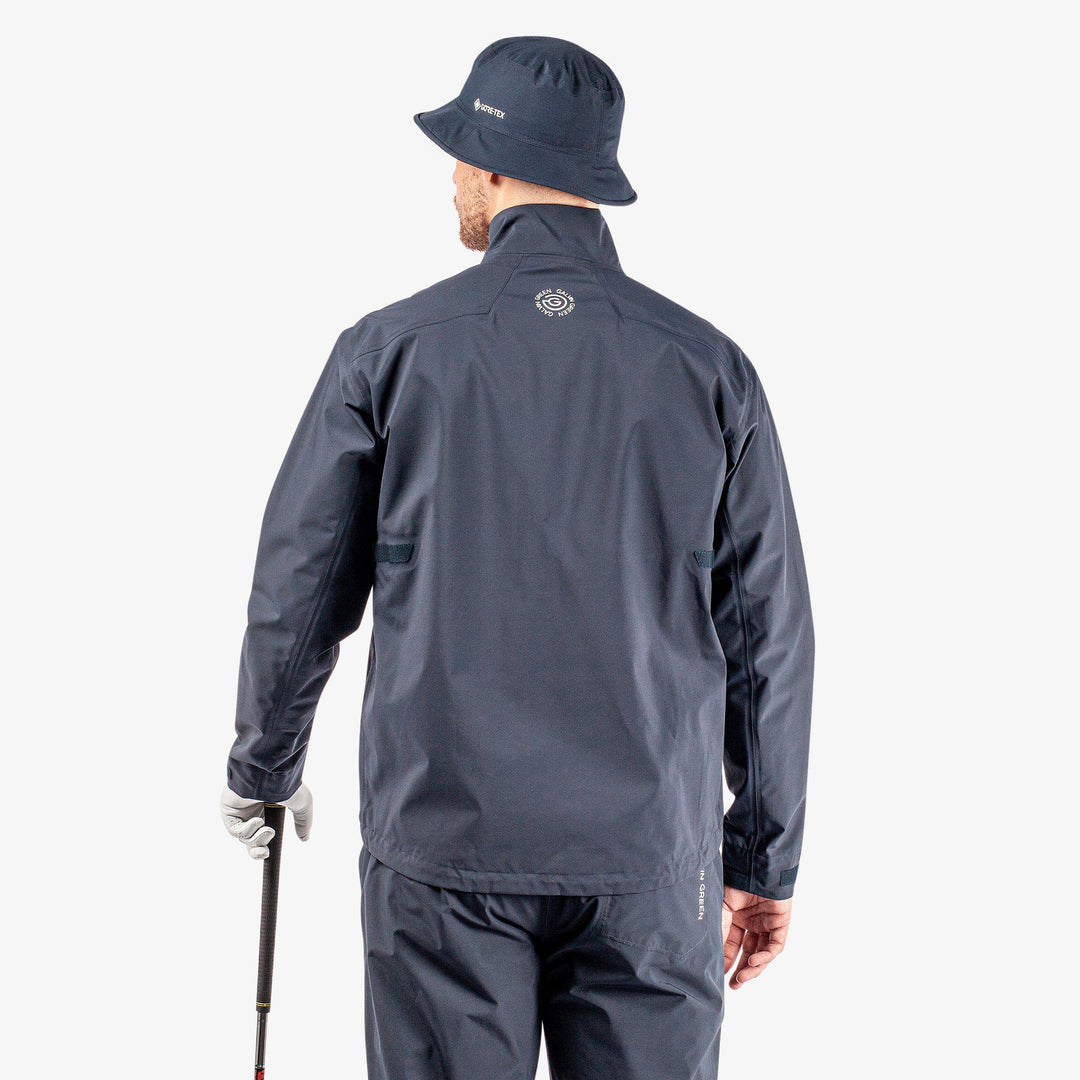 Ashford is a Waterproof golf jacket for Men in the color Navy/Cool Grey/White(8)