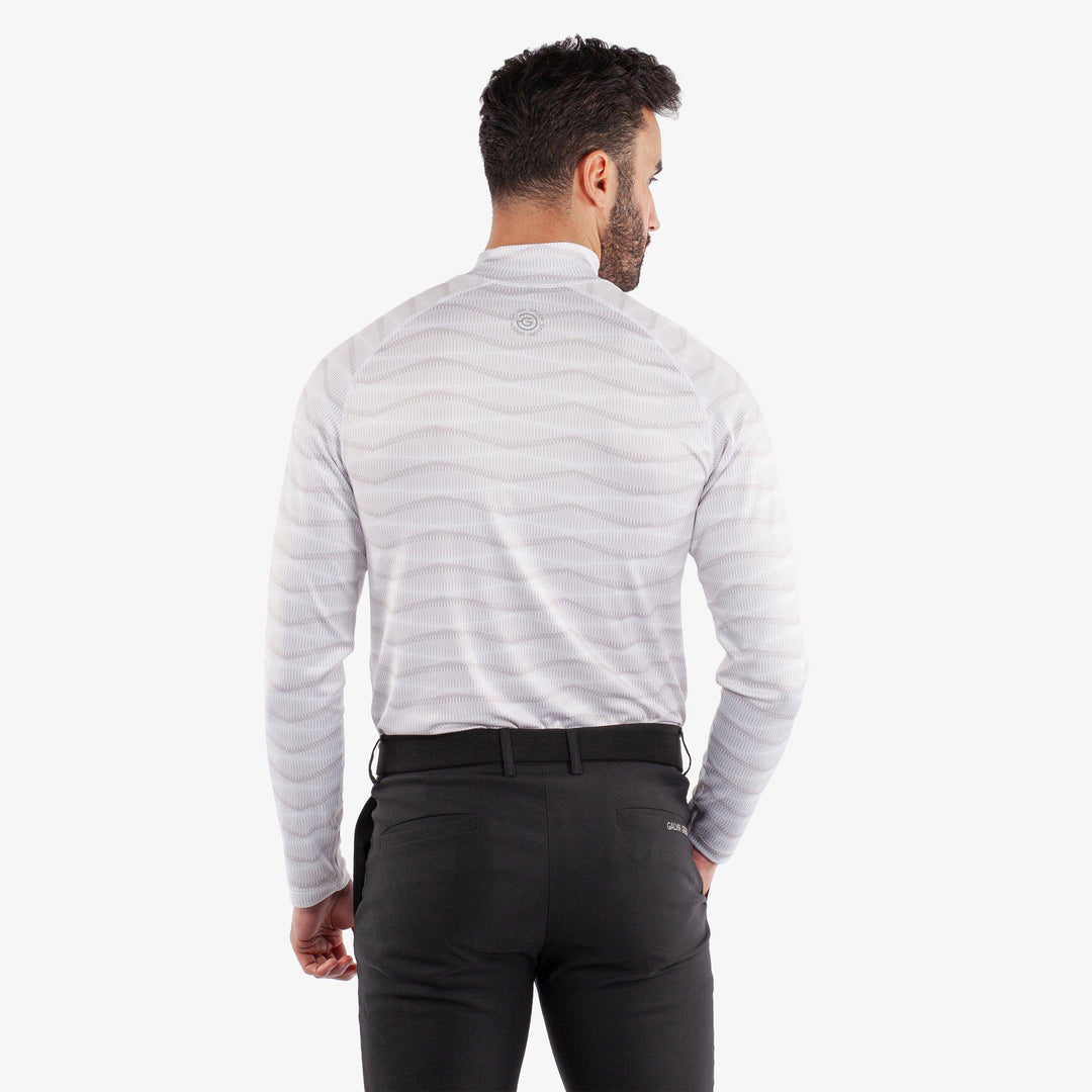 Emilio is a Thermal base layer golf top for Men in the color White/Cool Grey(4)