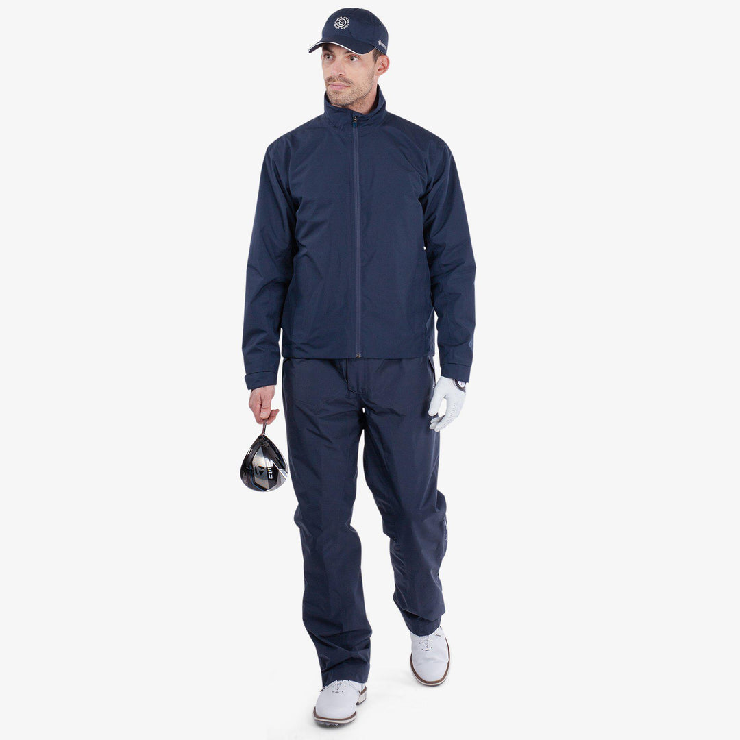 Arlie is a Waterproof golf jacket for Men in the color Navy(3)