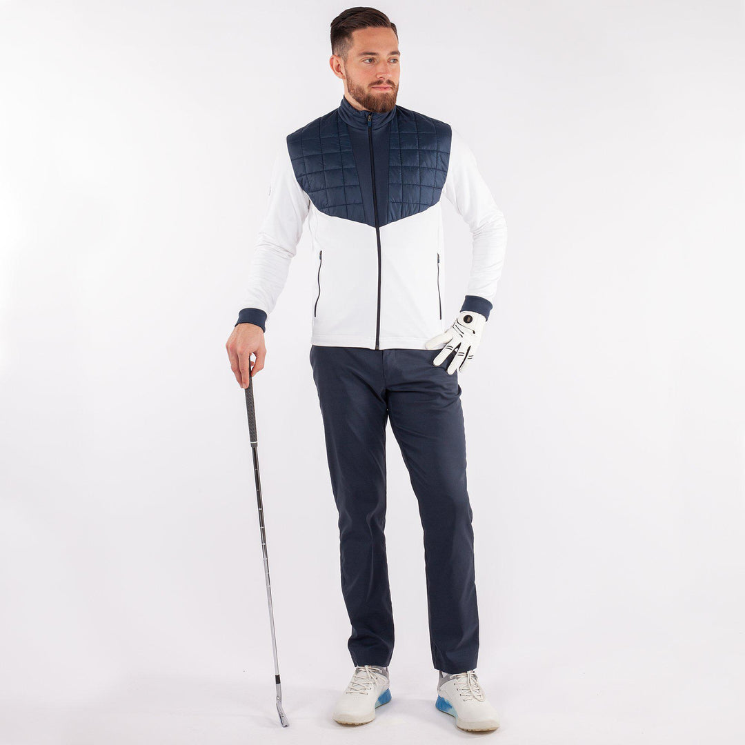 Damian is a Insulating golf mid layer for Men in the color White(4)