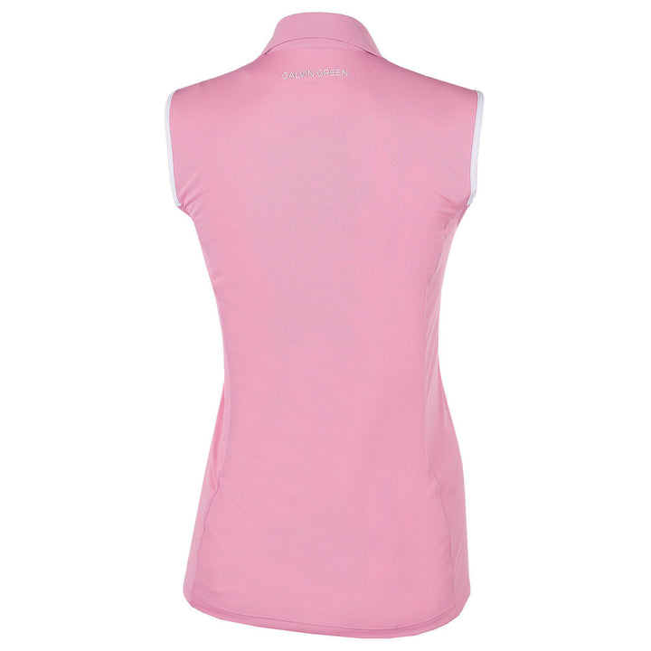 Mila is a Breathable sleeveless golf shirt for Women in the color Amazing Pink(8)