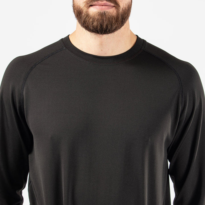 Elmo is a Thermal base layer golf top for Men in the color Black/Red(3)