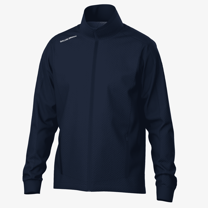 Lyndon is a Windproof and water repellent golf jacket for Men in the color Navy(0)