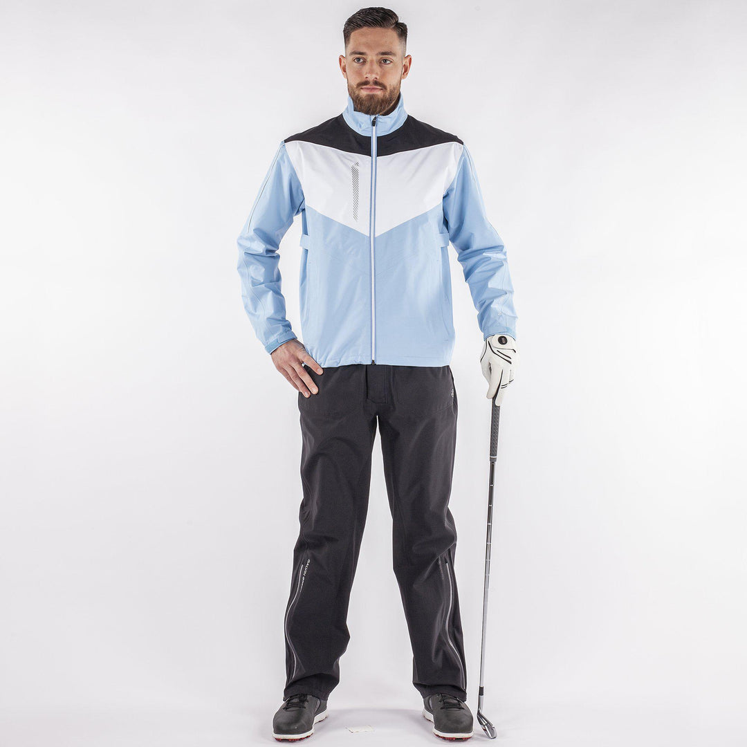 Armstrong is a Waterproof golf jacket for Men in the color Amazing Blue(5)