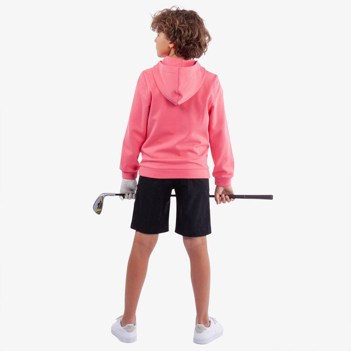 Rico is a Insulating golf sweatshirt for Juniors in the color Camelia Rose(6)