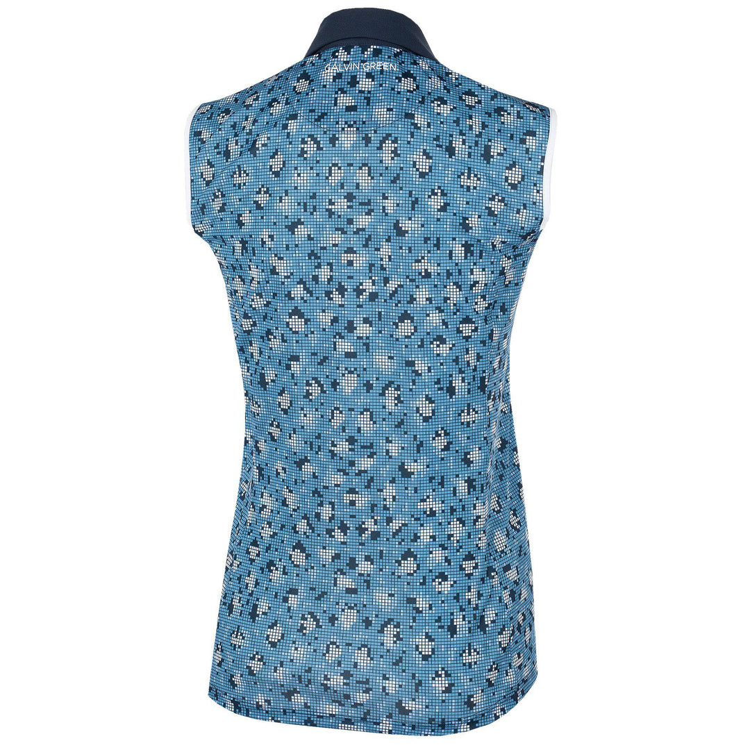 Mila is a Breathable sleeveless golf shirt for Women in the color Blue(8)
