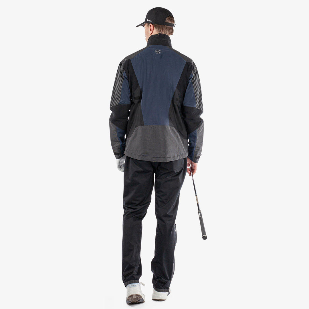 Alister is a Waterproof golf jacket for Men in the color Navy/Black(9)