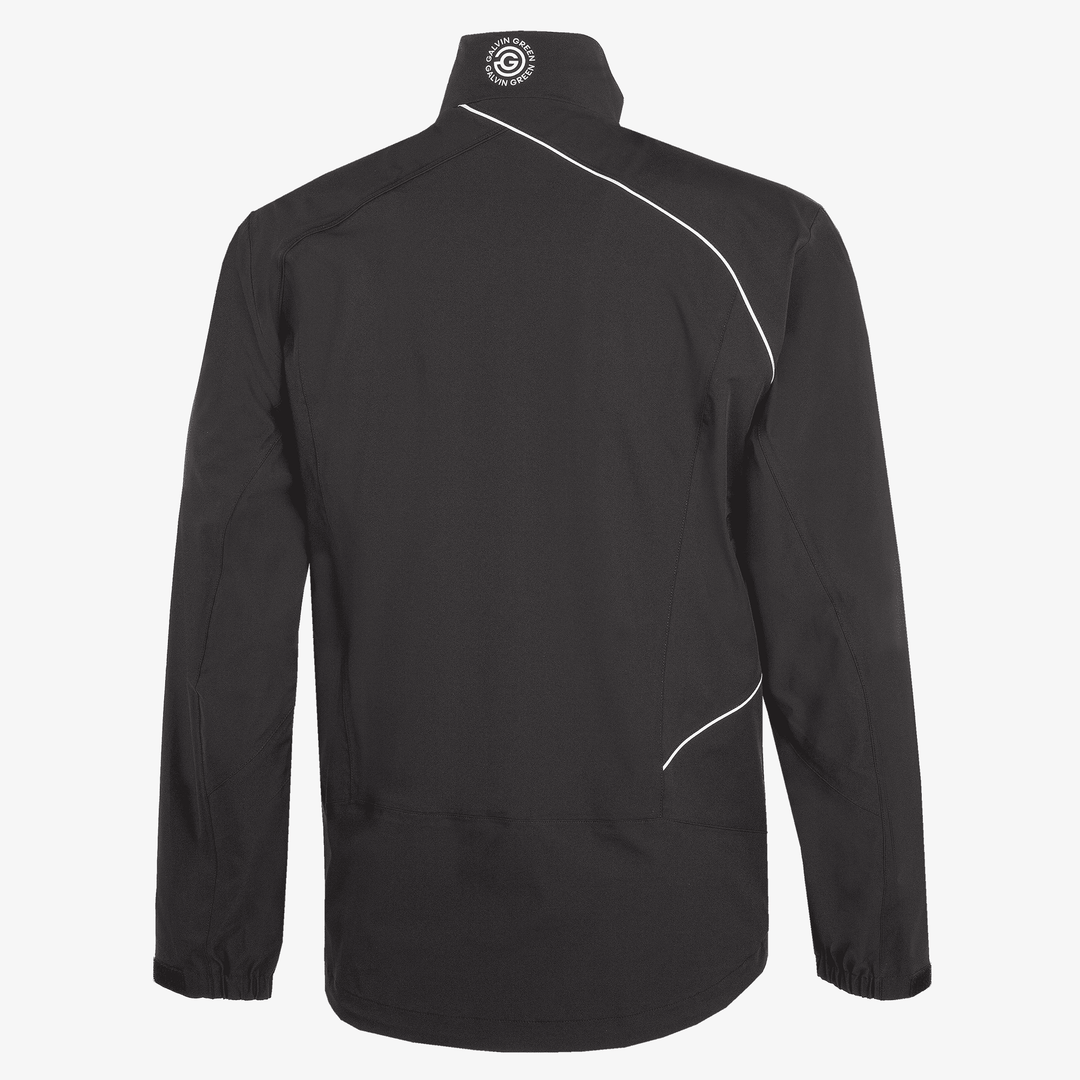 Ames is a Waterproof golf jacket for Men in the color Black/White(6)