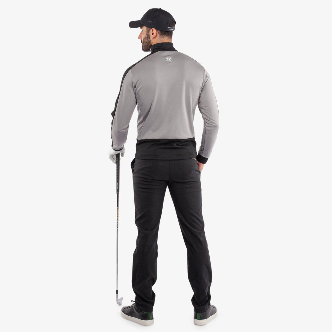 Dawson is a Insulating golf mid layer for Men in the color Sharkskin/Black(7)