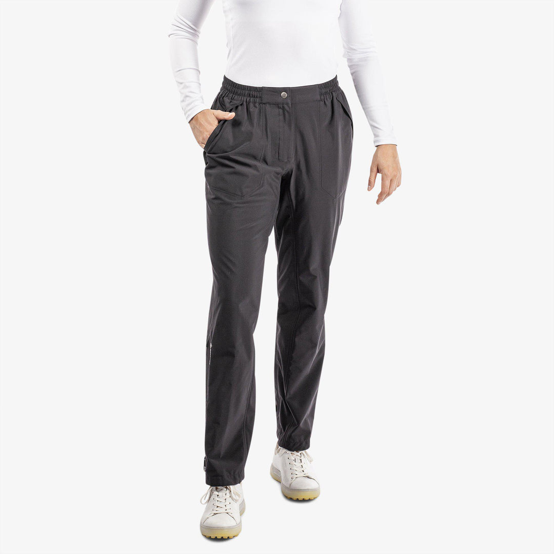 Alina is a Waterproof golf pants for Women in the color Black(1)