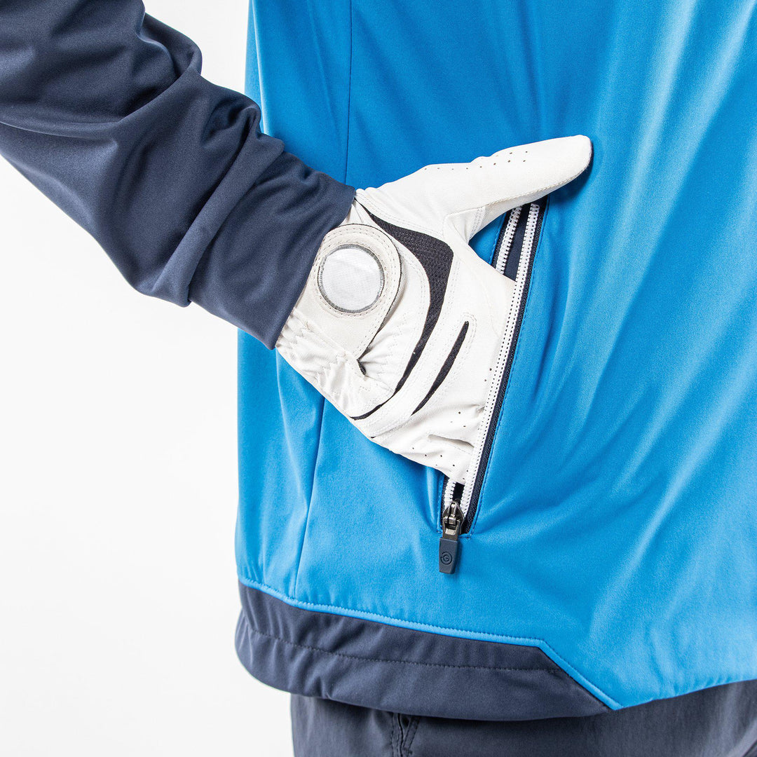 Lyle is a Windproof and water repellent golf jacket for Men in the color Blue(4)