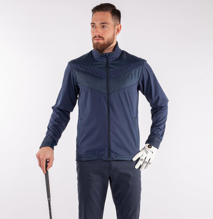 Liam is a Windproof and water repellent golf jacket for Men in the color Navy(1)