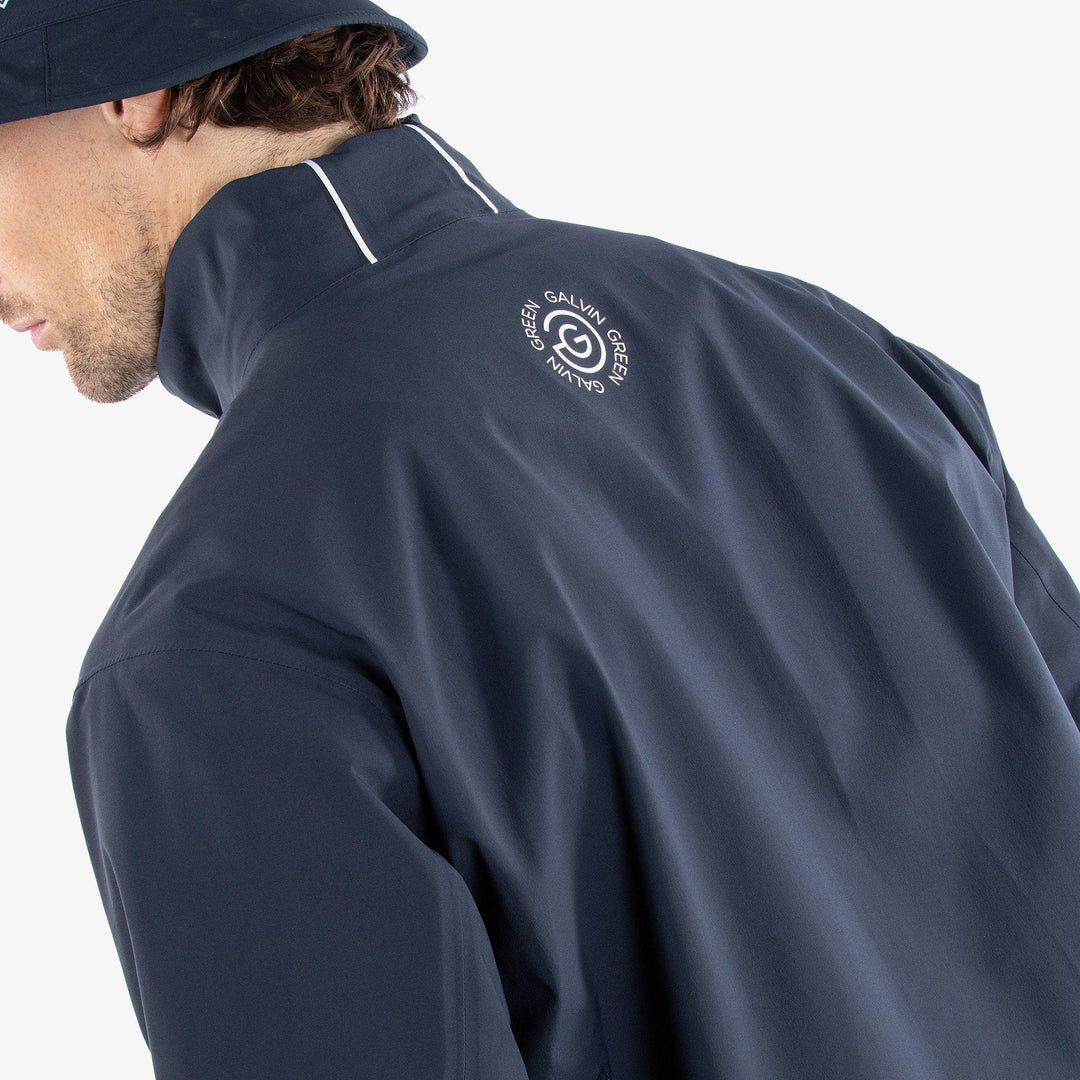 Albert is a Waterproof golf jacket for Men in the color Navy/White(7)
