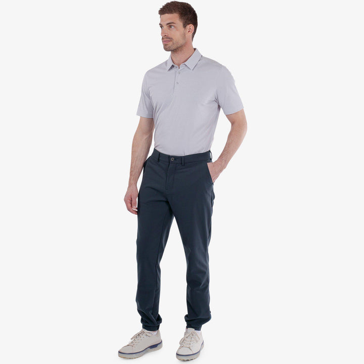 Nox is a Breathable golf pants for Men in the color Navy(2)