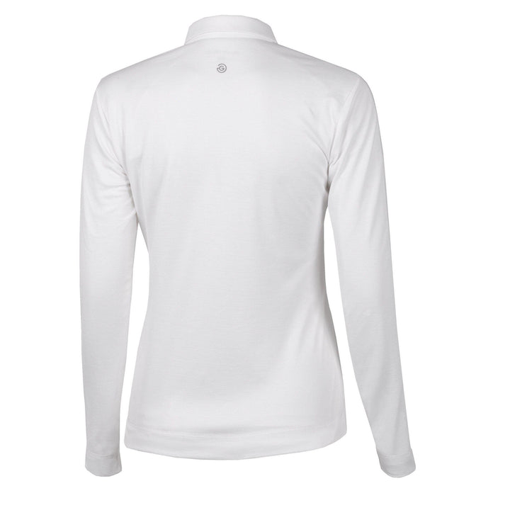 Mary is a Breathable long sleeve golf shirt for Women in the color White(5)