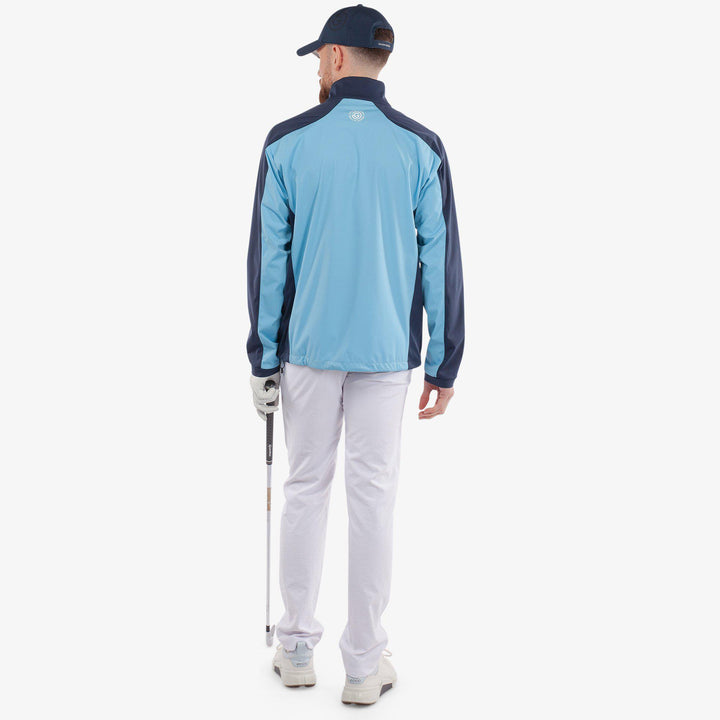 Lawrence is a Windproof and water repellent golf jacket for Men in the color Alaskan Blue/Navy(7)