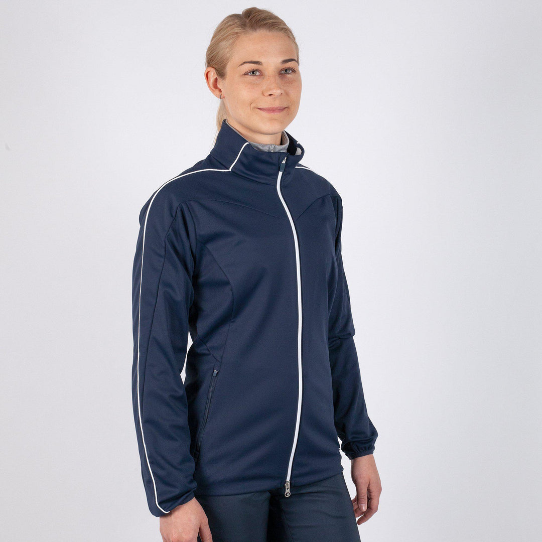 Leslie is a Windproof and water repellent golf jacket for Women in the color Navy(1)