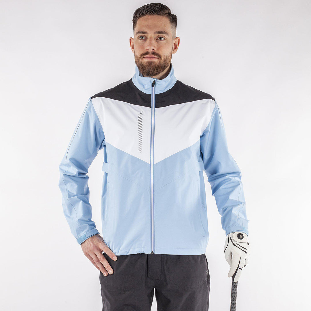 Armstrong is a Waterproof golf jacket for Men in the color Amazing Blue(1)