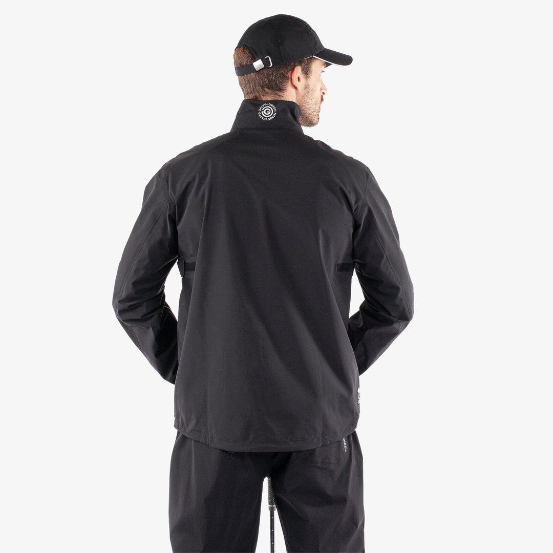 Apollo  is a Waterproof golf jacket for Men in the color Black/Blue(5)