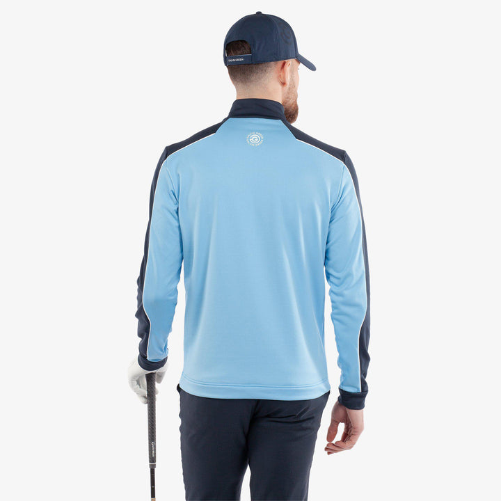 Dave is a Insulating golf mid layer for Men in the color Alaskan Blue/Navy(6)