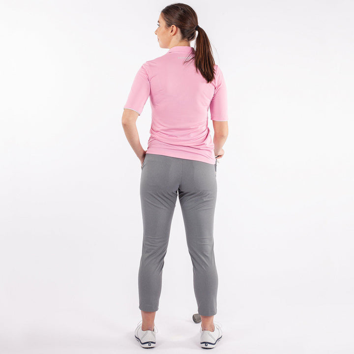 Marissa is a Breathable short sleeve golf shirt for Women in the color Amazing Pink(4)