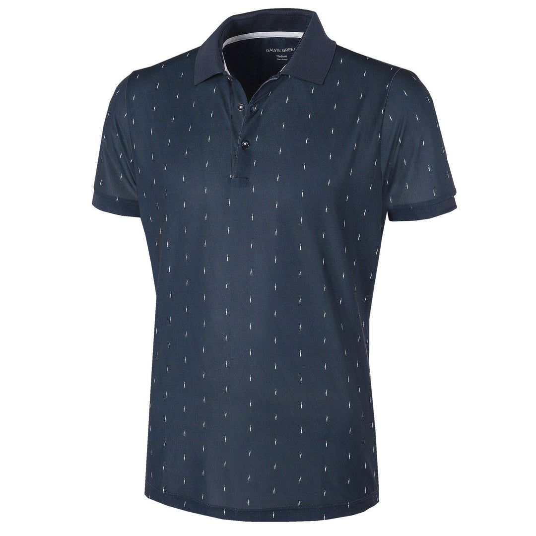 Mayson is a Breathable short sleeve golf shirt for Men in the color Navy(0)