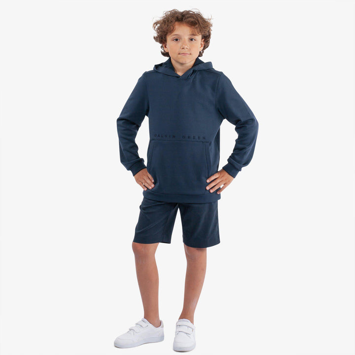 Rico is a Insulating golf sweatshirt for Juniors in the color Navy(2)