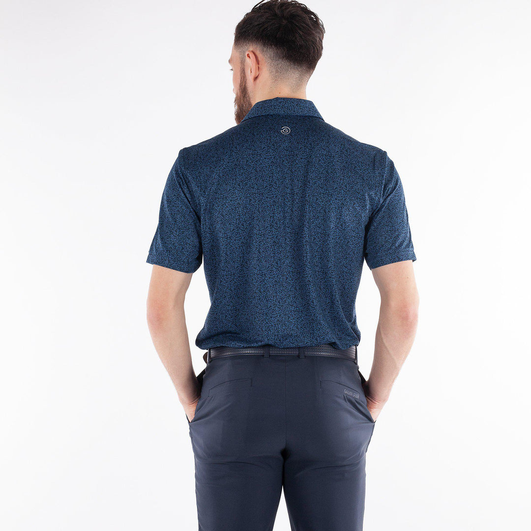 Marco is a Breathable short sleeve golf shirt for Men in the color Navy(2)