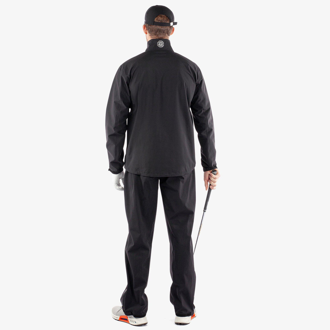 Apollo  is a Waterproof golf jacket for Men in the color Black/Sharkskin(7)