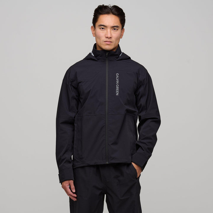 Argus is a Waterproof jacket for Men in the color Black/White(1)