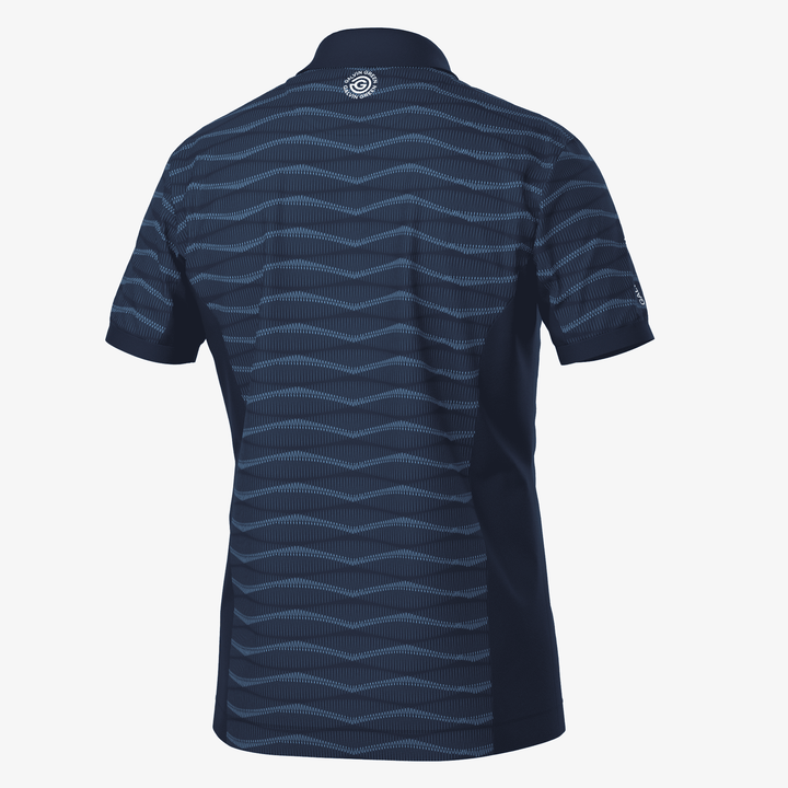 Merlin is a Breathable short sleeve golf shirt for Men in the color Navy/Blue(7)