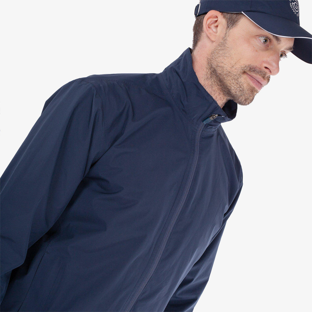 Arlie is a Waterproof golf jacket for Men in the color Navy(6)