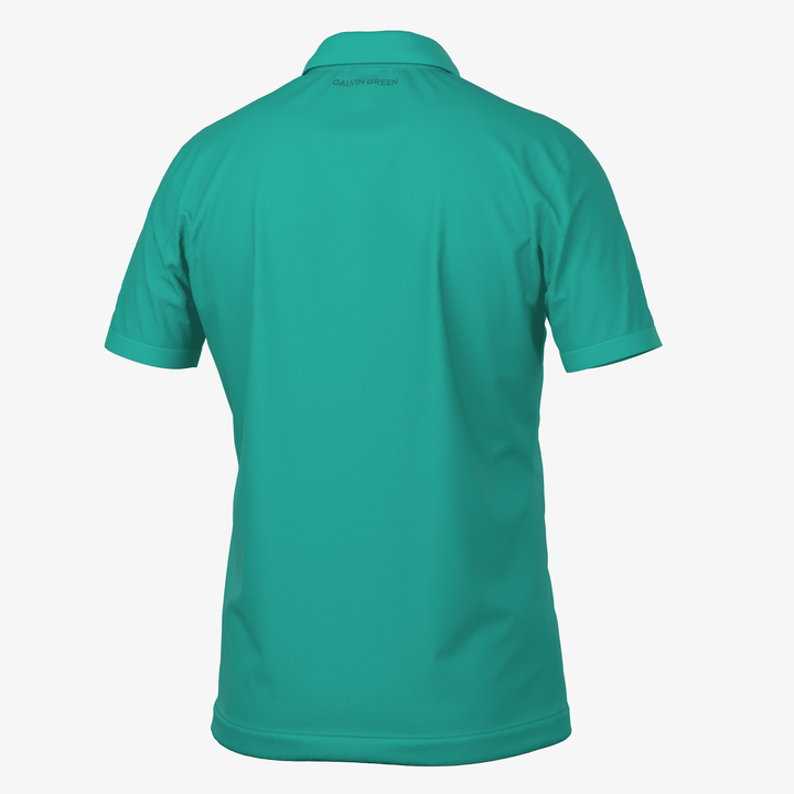 Maximilian is a Breathable short sleeve golf shirt for Men in the color Atlantis Green(7)
