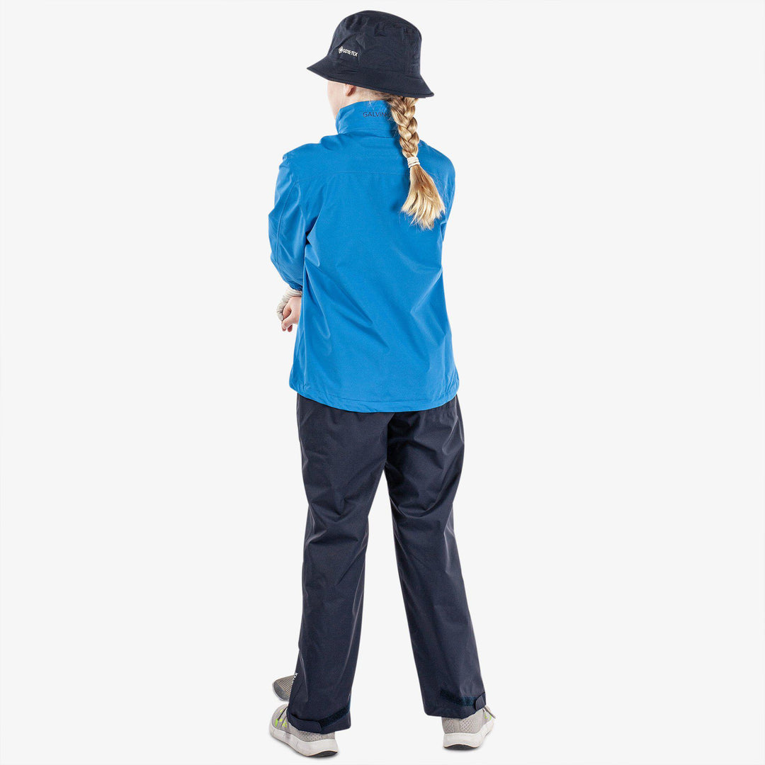 Robert is a Waterproof golf jacket for Juniors in the color Blue/Navy(9)